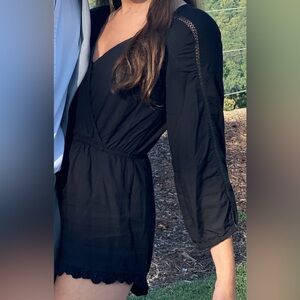 Black LA Hearts Romper